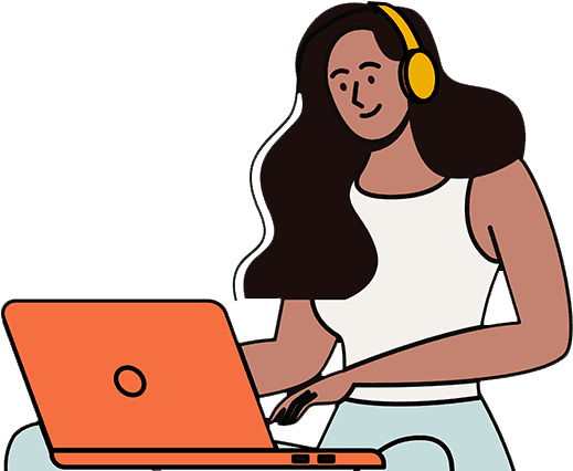 Girl on Laptop